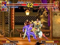 une photo d'Ã©cran de The King of Fighters 95 sur Sega Saturn